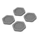 thumbnail image 2 of 4 almohadillas antivibración para lavadora, antideslizantes, silenciosas y a prueba de golpes, universales para refrigeradores, electrodomésticos y Gris hexagonal, 2 of 8