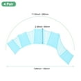 thumbnail image 3 of Uxcell 4 Pair Silicone Swimming Gloves Webbed Half-Finger Frog Type Large Gloves Blue, 3 of 7