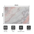 thumbnail image 5 of White Gray Red Marble Pattern Door Rugs,Washable Non Slip Door Mats Indoor,Decorative Door Mats,Entry Mat Indoor for Entrance,Bedroom,Kitchen,Bathroom,16"x24", 5 of 6