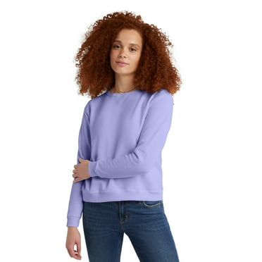 Hanes Women’s EcoSmart Cotton-Blend Fleece Crewneck Sweatshirt