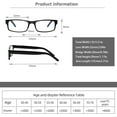 thumbnail image 2 of BLEBCOOL 6 Pack Reading Glasses for Men Women Blue Light Blocking Spring Hinge Reader, 2 of 7