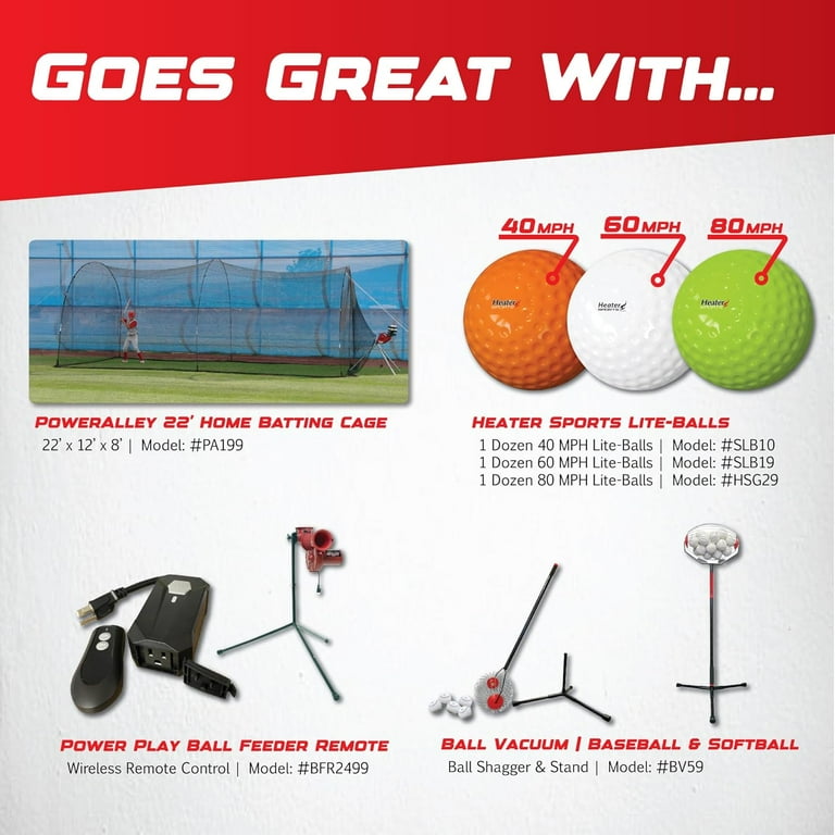 Heater Sports Power Alley Lite 360 Baseball Pitching Machine