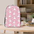 thumbnail image 5 of Susaid Rabbit And Flower Print Clear Backpack See Through Transparent Plastic Clear Bookbags for School, College, Stadium,Work, 5 of 7