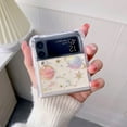thumbnail image 5 of Galaxy Z Flip 3 Clear Case, Soft Clear Flexible Rubber Planet Space Stars Sparkle Case Girls Women Glitter Shockproof Protective Case for Samsung Galaxy Z Flip 3 -Universe, 5 of 9