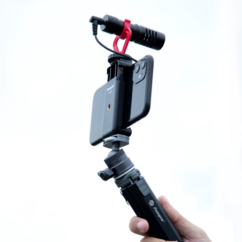 Fotopro Mini Desktop Camera Tripod, Aluminum Portable Mini Tabletop Stand, 360 Degree Ball Head with 1/4” Screw for Phone DSLR Camera Video Camcorder, SY390
