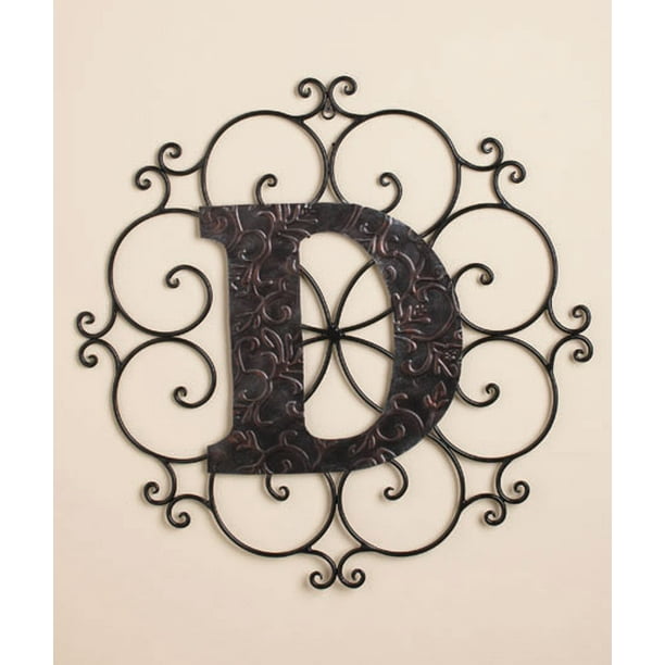 Personalized Letter "D" Metal Wall Art Great Gift!