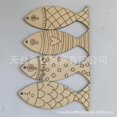thumbnail image 1 of 200pcs Wooden Fish Wall Hanging Decor Coastal Beach Themed Fish Sculpture Mediterranean Style Rustic Nautical Fishing Ornament DIY Paintable Craft, 1 of 3