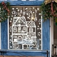 thumbnail image 5 of Snow Houses Christmas Window Clings Xmas Window Decal Snowman Stickers for Christmas Party Home Decor, 5 of 5