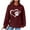 Wine, variant on Jsaierl Women's Hoodies Plus Size Heart Paw Print Hoodies Sweatshirts Athletic Pullover Y2k Long Sleeve Top Hoodie Fall Fashion 2024