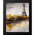 thumbnail image 2 of Boho Hue Studio 12x14 Black Modern Framed Museum Art Print Titled - Paris 1, 2 of 5