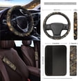 thumbnail image 3 of Renewold Camo Hunting Forest Car Seat Cover Split Covers for Women Men, Steering Wheel Cover Seat Belt Strap Pad Trash Bag Mount Phone Holder Rearview Mirror Accessories Cup Holder Key Chain, 15 PCS, 3 of 7