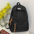 thumbnail image 3 of Nylon Fashion Backpack Casual Candy Color Solid Color Shopper Bag (Green), 3 of 7