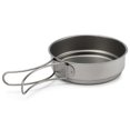 thumbnail image 5 of 350ml / 500ml Ultralight Titanium Fry Pan Bacteriostatic Pan Outdoor Portable Cookware Foldable Handle, 5 of 5