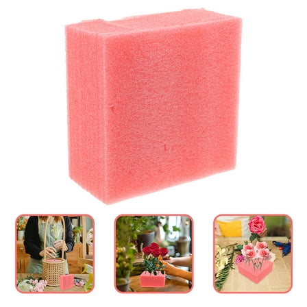 AURARMLET Red Foam Blocks 4Pcs for User Friendly Craft Projects 5.5x5.5x2.7in