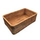 thumbnail image 4 of Cesto de almacenamiento de ratán tejido a mano de mesa cuadrado para ordenar comestibles, 4 of 11
