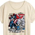 thumbnail image 3 of Marvel Captain America: Brave New World - Ink Grid - Women's Short Sleeve Graphic T-Shirt, 3 of 5