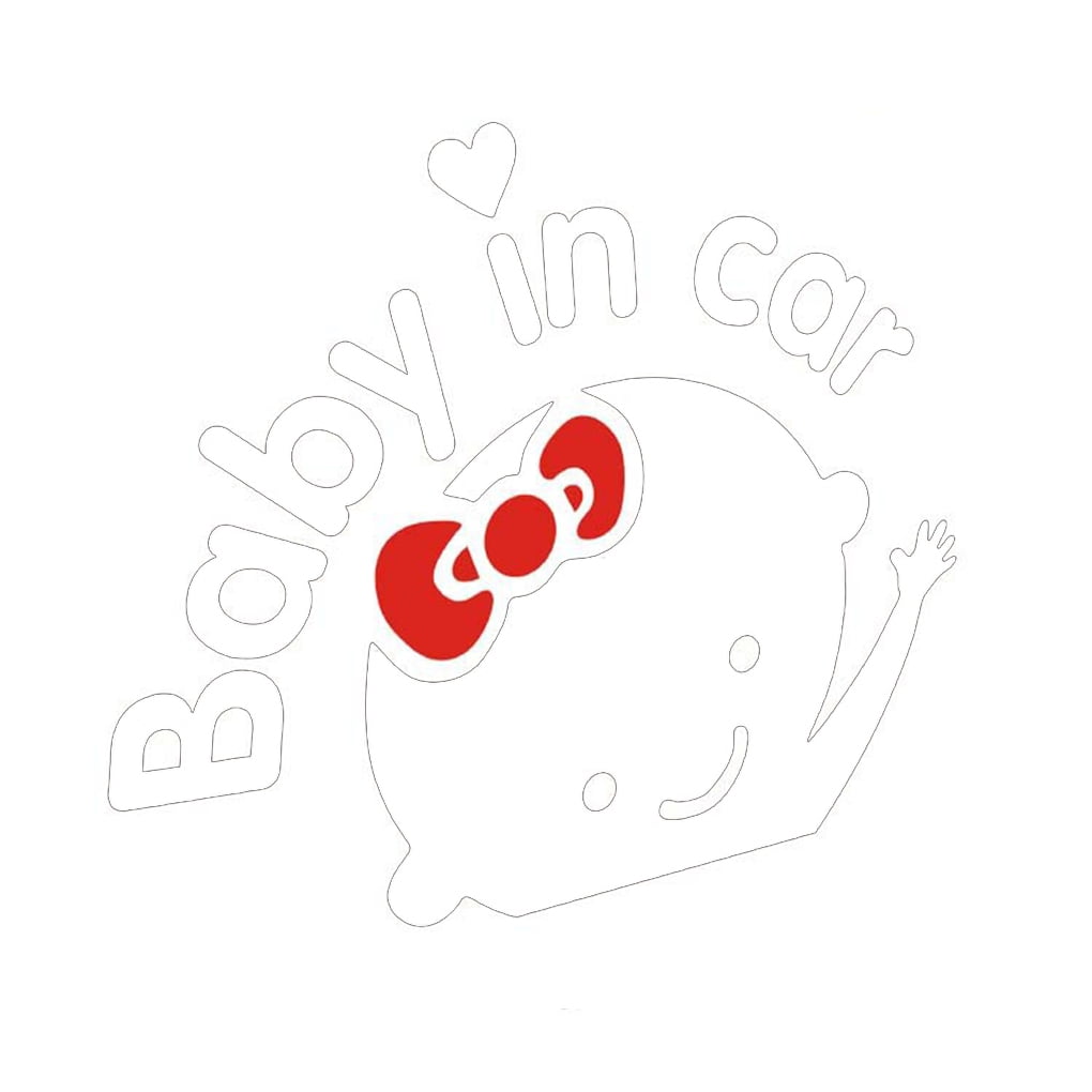 Fashionhome Car Styling 3d Cartoon Car Stickers Reflective Vinyl Baby In Car Warming Sticker Decals On Board Decoration Walmart Canada