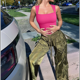 thumbnail image 4 of Bodys de Mujer con Tirantes Acanalados, Cuello Cuadrado, Sin Mangas, Control de Abdomen, Tops de Tirantes. Rosa Roja XXL, 4 of 7