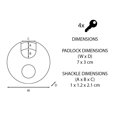 thumbnail image 3 of Master Lock Excell Stainless Steel Discus Padlock, 3 of 7