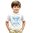 thumbnail image 3 of Toddler Tshirts Boys 6t Crewneck Letter Print Back To School Short Sleeve T Shirts Cotton Trendy Tops Preppy Clothes for Children, 3 of 4