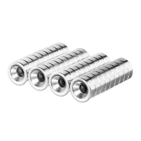3/4 x 1/8 x 1/8 Inch Strong Neodymium Rare Earth Ring Magnets N48 10 Pack 