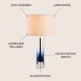 thumbnail image 5 of JONATHAN Y Edward 27" Glass/Crystal LED Table Lamp, Blue, JYL1069A, 5 of 8