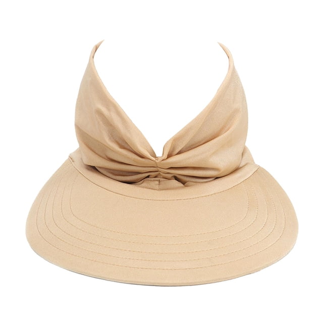 Sombreros De Playa Al Aire Libre Con Visera De Verano Superior Hueca Para Mujeres, Niñas, Camello Sunnimix Sombrero de visera de verano