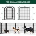 thumbnail image 7 of FXW Dog Gate Extra Wide Designed for Indoor Use, Adjustable Width Up to 219-inch Wide (32" H 8 Wire Panels for Small and Medium Dogs), Black, 7 of 7