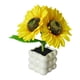 thumbnail image 4 of Lámpara de flores de girasol Nightlight, moderna, lámpara de mesa táctil, luz de flores artificiales para la decoración del escritorio del dormitorio, 4 of 10