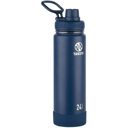 

Takeya Actives Insulated Stainless Water Bottle with Insulated Spout Lid 24oz Midnight