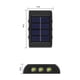thumbnail image 3 of ¡Campaña con descuento!Luz de pared solar decoración al aire libre jardín patio hogar luz de pared impermeable arriba y abajo luminosa luz de pared decorativa al aire libre, 3 of 3