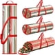 thumbnail image 4 of Bolsa cilíndrica XIAOLE para guardar rollos de papel de regalo navideño, 114 cm, con asas y cierre superior, transparente, ideal para debajo de la cama, organizador con forma de bola navideña., 4 of 6