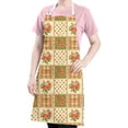 thumbnail image 5 of Pioneer Flower Floral Print Pattern Apron for Women and Men, Cotton Linen Waterproof with Pockets, Adjustable, 33x27 Inch for Kitchen, Gardening, BBQ, Salon, 5 of 6