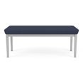 thumbnail image 4 of Lenox Steel Reception Waiting Room Healthcare 2-Seat Bench / Silver Steel / Blue, 4 of 5