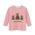 thumbnail image 3 of YUNAFFT Christmas Print Casual T-Shirt & Shirt Boys & Girls 3-12Y 3/4 Sleeve Round Neck Cotton-Like Jersey Stretch Fit Elastic Comfort Sizes 110-160, 3 of 3