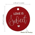 thumbnail image 6 of Inkdotpot Real Silver Foil Love Is Sweet Wedding Tags Favor Hang Paper Tags 100 Pieces, 6 of 7