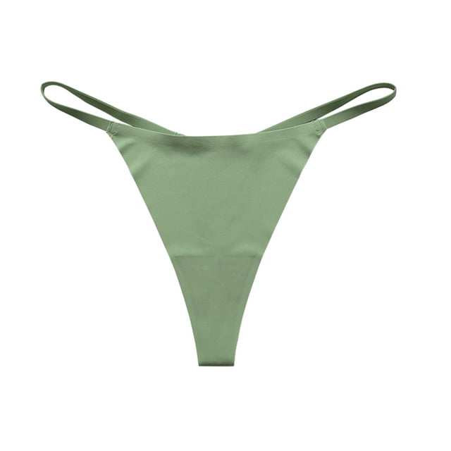 Timegard Strings Sans Coutures pour Femmes Taille Basse Lissants Respirants Culottes Confortables String sous-Vêtements