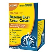 MagniLife Breathe Easy Chest Cream Unscented Natural Chest Rub to Alleviate Coughing Congestion Muscle Aches and Pains 4oz