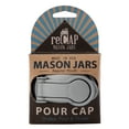 thumbnail image 3 of reCAP Mason Jar Pour Lid with Foldout Carry Loop, Regular Mouth with Leak-Proof Seal, USA Made, Silver, 3 of 7
