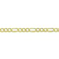 thumbnail image 5 of 10K Yellow Gold 6.6mm Semi-Solid Figaro Chain Female Adult Necklace Jewelry 20", 5 of 5