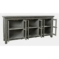 thumbnail image 4 of Jofran Rustic Shores 70" Coastal Distressed Acacia Six-Door Sideboard Cabinet, 4 of 8