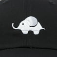 thumbnail image 5 of DALIX Cute Elephant Hat Cotton Baseball Cap in Black, 5 of 7