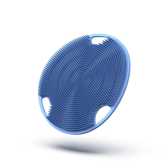 Body Scrubber Boie USA Flat Soft Silicona Exfoliante Azul