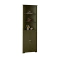 thumbnail image 3 of Kings Brand Furniture Cecilion Tall Corner Cabinet with 2 Doors and 4 Shelves for Small Space, Bathroom, Kitchen, Living Room (Avocado), 3 of 3