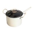 thumbnail image 2 of Fancyes Deep Fryer Pot Practical Easy to Clean Deep Fry Pan for Camping Home Outdoor White, 2 of 8