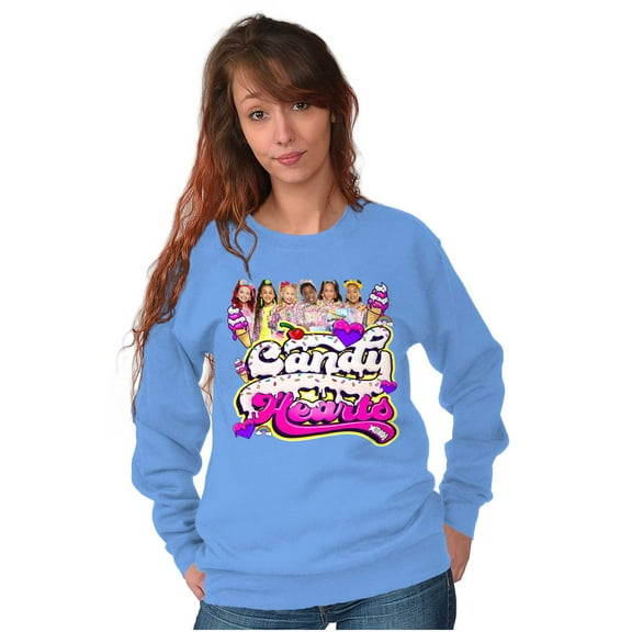 XOMG POP Dance Group Candy Hearts Women Plus Size Sweatshirt Brisco Brands 2X