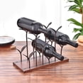thumbnail image 3 of European Style Strong And Durable Wine Holder, Wine Storager, For Kitchen Families Bars Counter Bronze, 3 of 8
