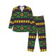 thumbnail image 1 of Fotbe Carnival Mardi Gras Pijama de Hombre con Estampado de Manga Larga, Conjunto de 2 Piezas, Ropa de Dormir Suave y Cómoda con Bolsillos-Large, 1 of 7