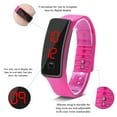 thumbnail image 5 of Reloj de Pulsera LED,Correa de Silicona Deportiva Reloj de Pulsera Digital de 12 Horas con Pantalla Electrónica(Rosa) Ecomeon no, 5 of 5