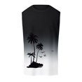 thumbnail image 4 of XIAOCHA Tree Print Tank Top For Men Round Neck Sleeveless Gradient Casual Beach Vest, 4 of 4
